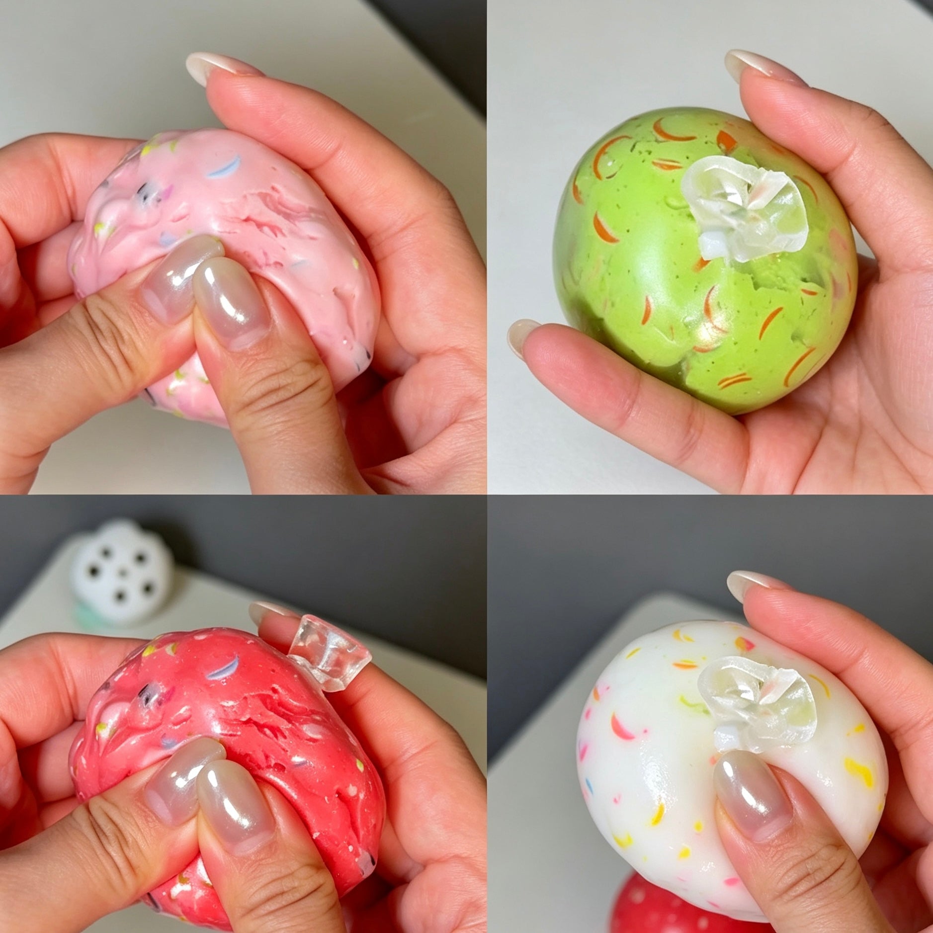 Handmade Squishy Ball Series｜Mini Handmade Crunchy Squishy