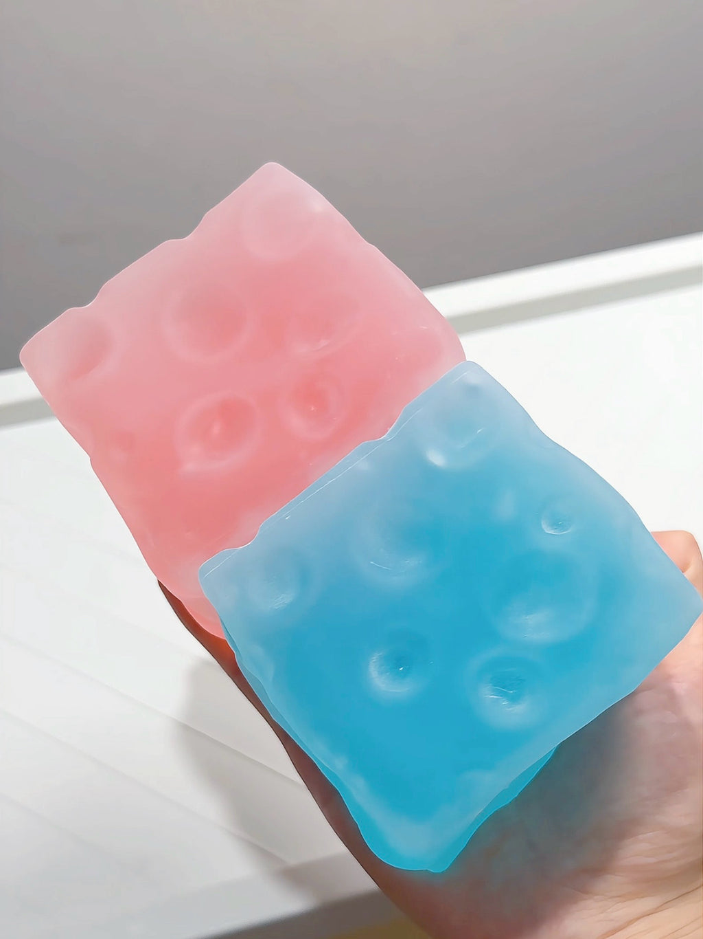 Ice-Skin Big Cheese Squishy Ball | Handmade | Vaseline Core | 7cm