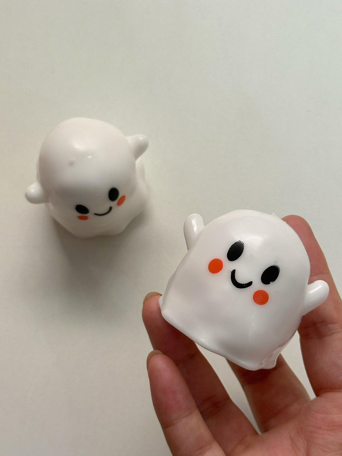 Halloween Ghost Sequin Squishy | Handmade Patchwork Ghost Ball