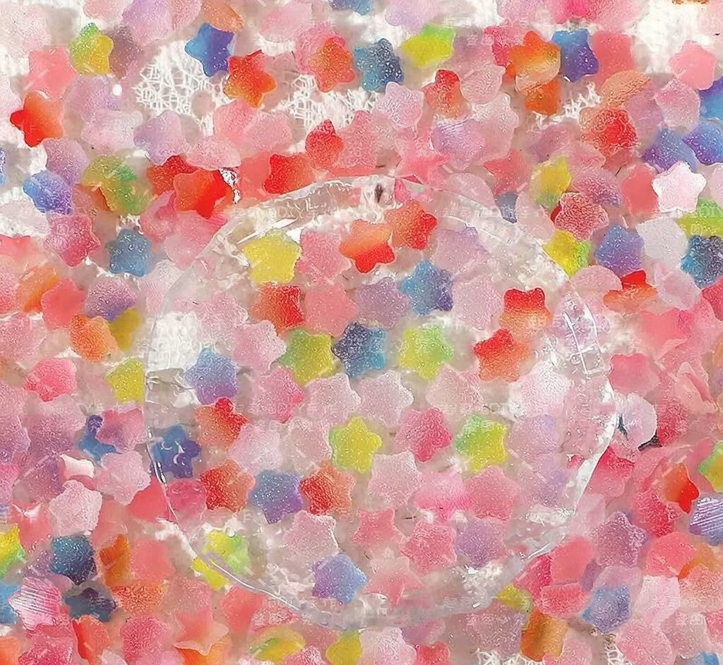 Glow gradient sugar stars - 10mm Stars