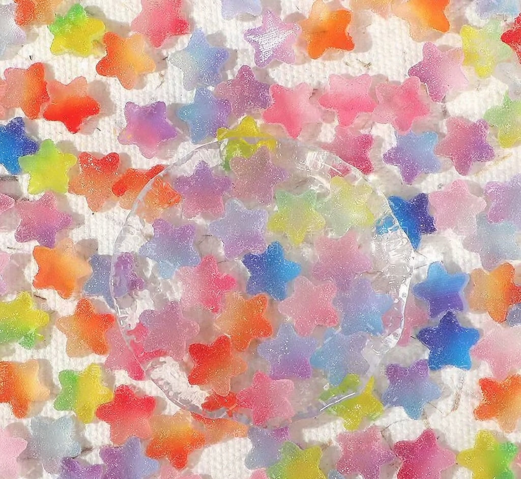 Glow gradient sugar stars - 18mm Stars