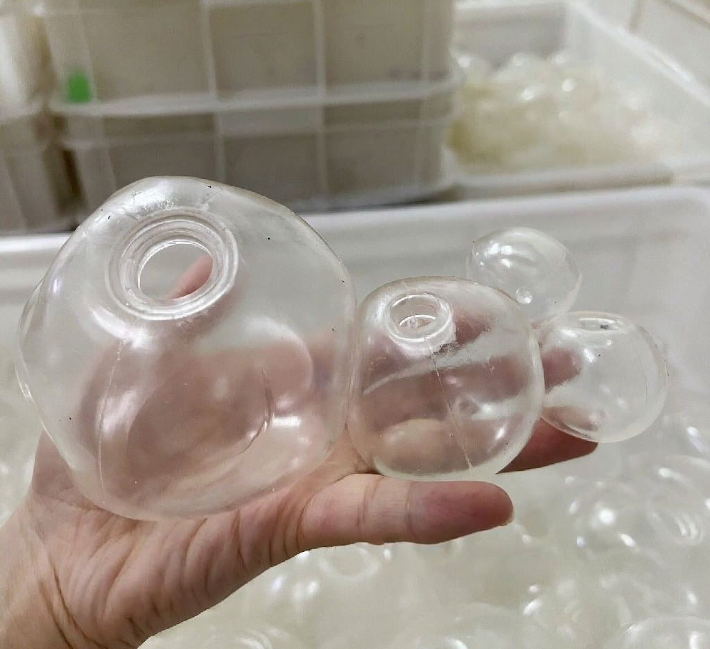 6cm Clear Ball Skin + Plugs (5 pcs)