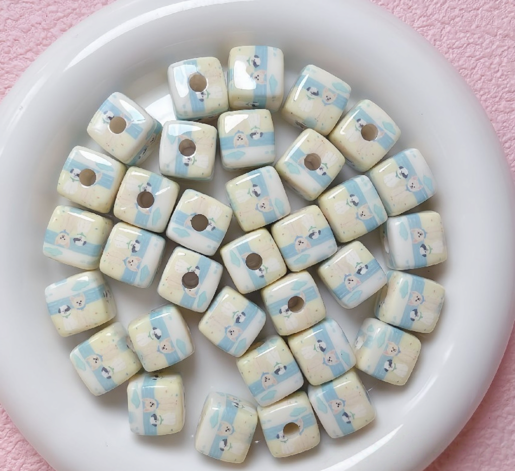 Two Puppies Beads (20 pcs)
